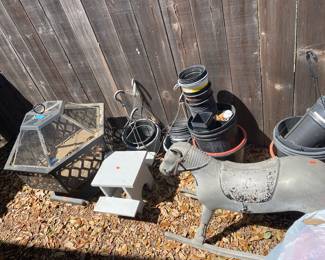 Old Rocking Horse and Yard Stuff