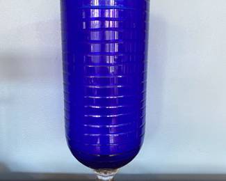 Cobalt Blue Tall Vase