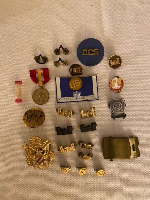 Military medals and pins