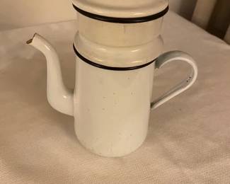 enamel coffee pot