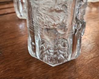 Vintage strawberry and cable pattern glasses