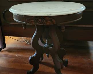 Antique marble top table