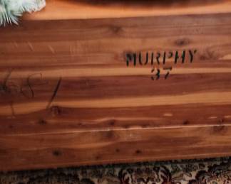 Another cedar chest.  This one is on legs