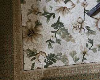 Close up of rug pattern