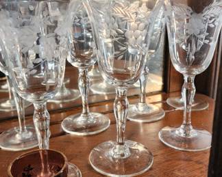 Beautiful vintage stemware