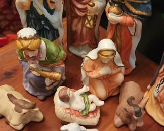 Vintage Nativity set