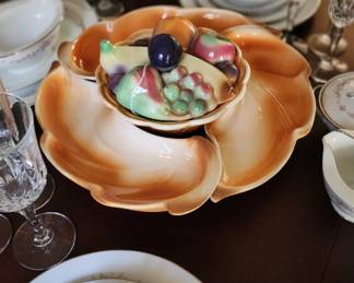 Old California pottery lazy susan