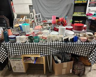 one of MANY kitchen tables - including unused small kitchen appliances!