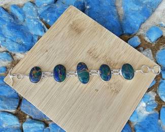 Mosaic Jasper Toggle Bracelet 