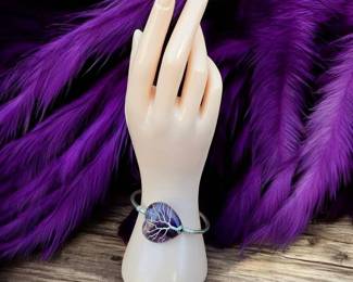Amethyst Wire Wrapped Bracelet 