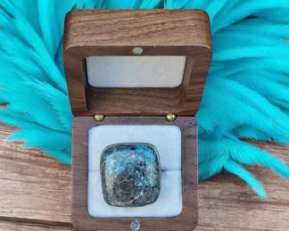 Radiant Chrysocolla Ring Tested