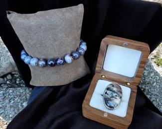 Sodalite Ring Bracelet  Tested