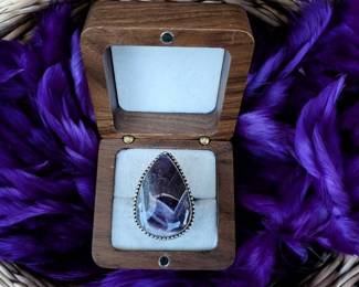 Tear Drop Amethyst Ring Tested 