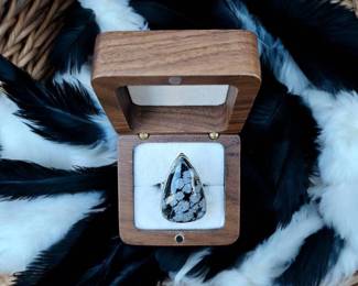 Snowflake Obsidian Ring Tested 