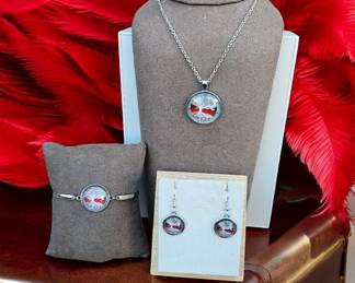 Rooted Celtic Tree Necklace, Bracelet Earring Set