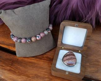 Coconut Jasper Ring Bracelet  Tested