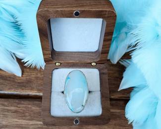 Marine Blue Dendric Ring Tested