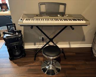 Yamaha Keyboard/Stand, Stool