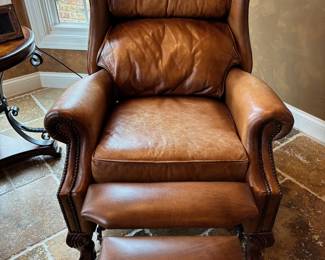 Leather Recliner Open