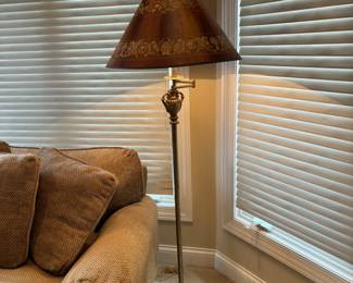 Floor Lamp w/Stenciled Shade