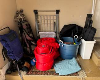 Golf Clubs, Camping Gear