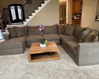 6-Piece Upholstered L Sofa