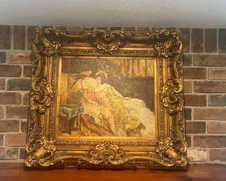 BEAUTIFUL ORNATE FRAMED PRINT BY A. SMITH