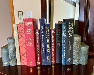 MARBLE BOOKENDS, BOOKS
