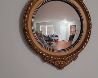 Antique Federal Convex Bullseye Eagle mirror