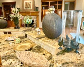 Indian Milk Vases - Goat Hide & Chainmail