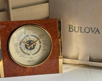 Bulova desk world clock