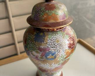 Vintage Japanese Ginger Jar Millefleur style
