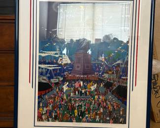 Artist proof."Statue Of Liberty Centennial" by  Melanie Taylor Kent 1986