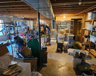 Basement before we set up