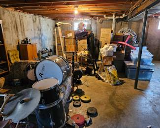 Basement before we set up