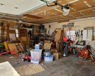 Garage before we dug in