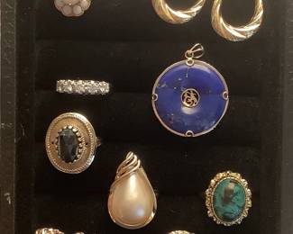 Sampling of Fine Jewelry.  Gold, Diamonds, Opals, Pearls
