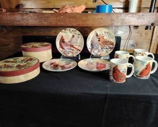 Cardinal Dishware Set Cardinal Decor Series