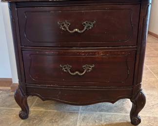Vintage French Style Bedside Table