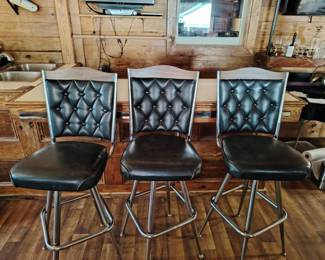 Trio Of Bar Stools 