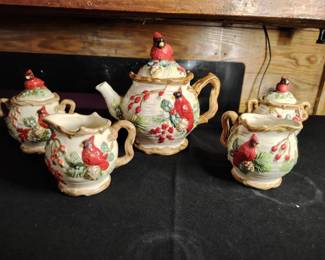 Cardinal Tea Set Cardinal Decor Series