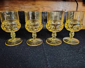 Vintage Golden Color Goblets 