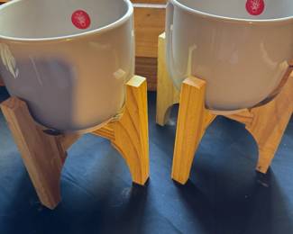 2 Brand New Pots With Stands Ashland Brand