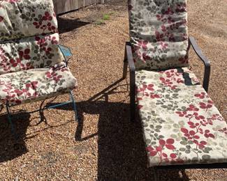 Lounge Chair, Metal Rocker Cushions