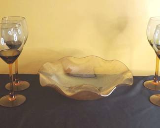 Marigold Carnival Glass Bowl And More..