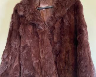 Brown Wilsons Leather Fur Jacket