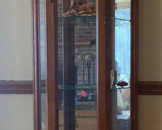 Lighted Corner Curio Cabinet