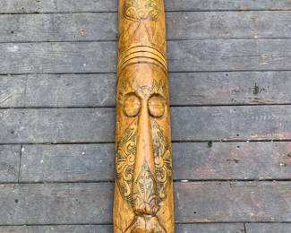 Hand Carved Wood Tribal Mask