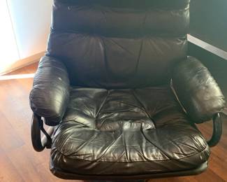 Faux Leather Reclining Lounge Chair