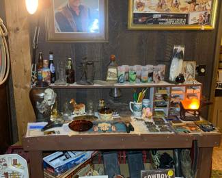John Wayne and large collection of Marx western toys